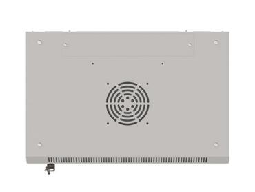 Комуникационен шкаф Lanberg rack cabinet 19' wall-mount 4U/540x350 (flat pack) with glass door grey