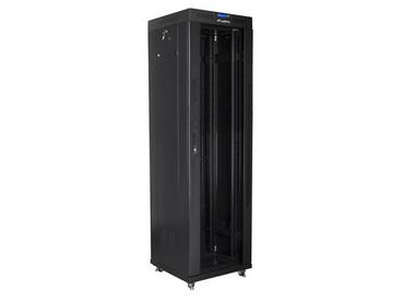 Комуникационен шкаф Lanberg rack cabinet 19' free-standing 42U/600x600 (flat pack) with glass door lcd black v2