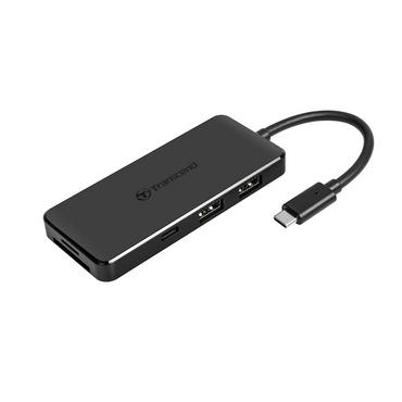 USB хъб Transcend 3-Port Hub,1-Port PD,SD/MicroSD Reader, USB 3.1 Gen 2,Type C