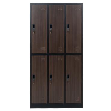 Метален гардероб BTL L с 6 отделения 185х90х45 см- сниман отпред