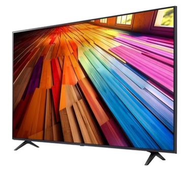 Телевизор LG 65UT80003LA, 65' 4K UltraHD TV 4K (3840 x 2160), DVB-T2/C/S2, webOS 24 Smart TV, ThinQ AI, Alpha 5 AI 4K Gen7, WiFi, HDR10 pro, HLG, ALLM/HGiG, AI Upscaling, AI Sound(Virtual 9.1.2 Up-mix), AirPlay, Quick Card, HDMI eARC, CI, LAN, USB, Blueto