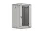 Комуникационен шкаф Lanberg rack cabinet 10' wall-mount 9U/300x300 (flat pack) with glass door grey