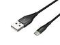 Кабел Natec USB-C(M) -> USB-A (M) 2.0 cable 1m. Black LED nylon