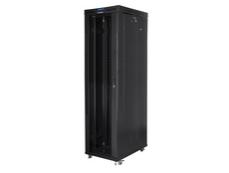 Комуникационен шкаф Lanberg rack cabinet 19' free-standing 47U/800x1000 (flat pack) with glass door lcd black v2