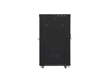 Комуникационен шкаф Lanberg rack cabinet 19' free-standing 22U/800x1000 (flat pack) with mesh door lcd black v2