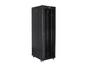 Комуникационен шкаф Lanberg rack cabinet 19' free-standing 42U/800x800 (flat pack) with glass door lcd black v2