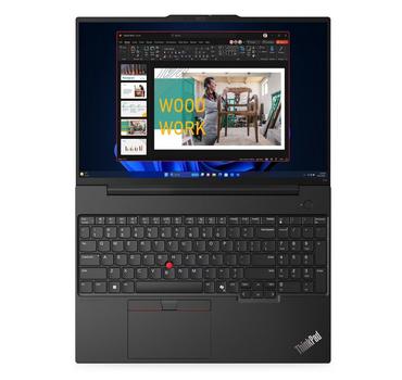 Лаптоп Lenovo ThinkPad E16 G2 AMD Ryzen 7 7735HS (up to 4.75GHz, 16MB), 32GB(16+16)DDR5-4800, 1TB SSD, 16' WUXGA (1920x1200) IPS AG, AMD Radeon  680M, FHD&IR Cam, Backlit KB, Black, WLAN, BT, 3cell, FPR, DOS, 3Y Onsite