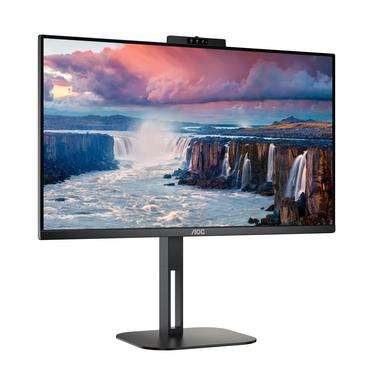 Монитор AOC 24V5CW/BK, 23.8' IPS WLED, 1920x1080@75Hz, 4ms GtG, 1ms MPRT, 300cd m/2, 1000:1, DCR 20M:1, FreeSync, FlickerFree, Low Blue Light, 5Wx2, 2MP Windows Hello, Tilt, Height Adjust, Pivot, Swivel, HDMI, DP, USB hub_Neomounts Notebook Desk Stand