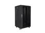 Комуникационен шкаф Lanberg rack cabinet 19' free-standing 22U/600x600 (flat pack) black