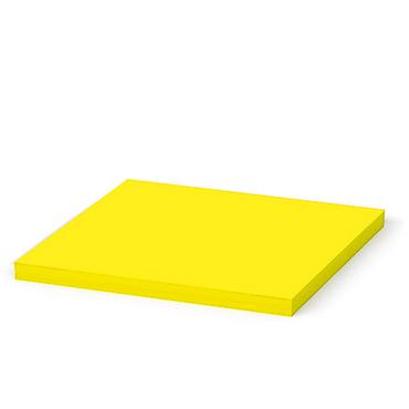 Самозалепващи листчета 125х75мм жълт неон