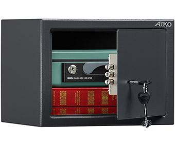 Отворен Метален сейф T - 230, напълнен с документи