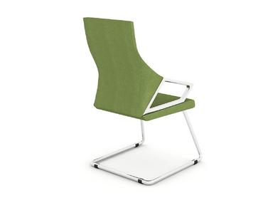 Посетителски стол ПРЕСИЯН TAU 04- ергономична извивка на облегалката