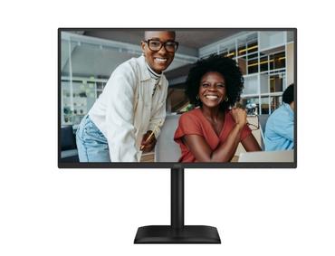 Монитор AOC 27E4U, 27' IPS WLED, 1920x1080@120Hz, 4ms GtG, 300cd m/2, 1500:1, 20M:1 DCR, Adaptive Sync, FlickerFree, Anti Blue Light, 2Wx2, Tilt, Height Adjust, Pivot, Swivel, D-SUB, HDMI, USB Hub