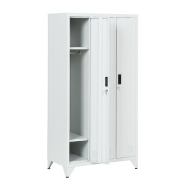 Метален гардероб BTL К с 3 отделения 166х83х45 см- отворена лява врата, празен
