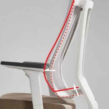 Работен стол G1 сив- лумбална опора