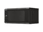 Комуникационен шкаф Lanberg rack cabinet 19' wall-mount 4U/540x350 (flat pack) with glass door black