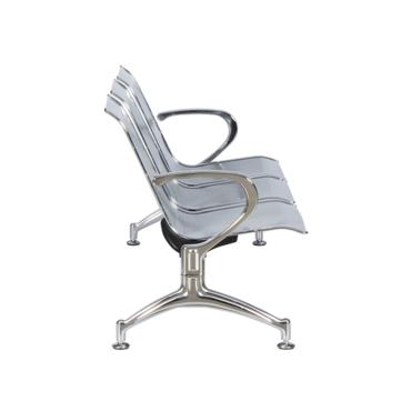 Посетителска пейка BTL 30- снимка отстрани, метална, пейка