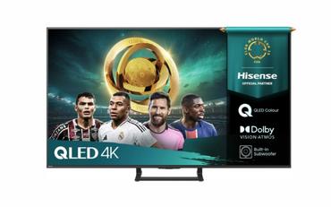Телевизор Hisense 65' A7Q, 4K Ultra HD 3840x2160, QLED, HDR 10+, HLG, Dolby Vision, Dolby Atmos, Smart TV, Light Sensor, WiFi Direct, BT, Anyview Cast, 3xHDMI, 2xUSB, LAN, CI+, DVB-T2/C/S2, Black