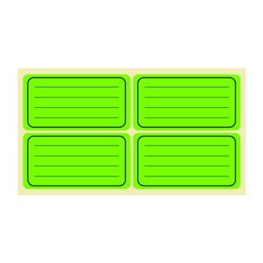 Етикети ученически Spree неон лепящи 160 броя