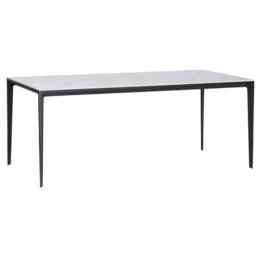 Трапезна маса ДАМЯН- бял плот, черни крака