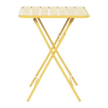 Сгъваема градинска маса РУБИНА- жълта маса