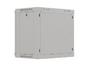 Комуникационен шкаф Lanberg rack cabinet 19' wall-mount 9U/540x350 (flat pack) with glass door grey