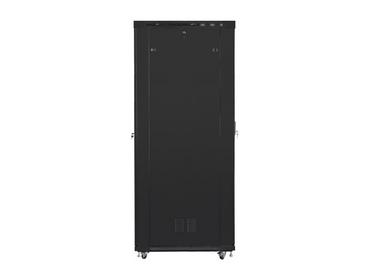 Комуникационен шкаф Lanberg rack cabinet 19' free-standing 47U/800x1200 (flat pack) with glass door lcd black v2