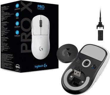 Мишка Logitech G Pro X Superlight Wireless Mouse, Lightspeed Wireless 1ms, HERO 25K DPI Sensor, 400 IPS, Onboard Memory, >63g, White