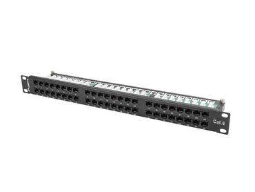 Пач панел Lanberg patch panel 48 port 1U CAT.6, black