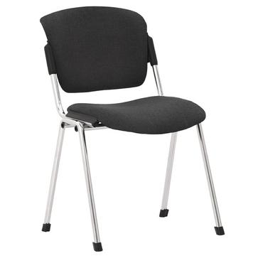 Посетителски стол ДИАН- хромирани крака, без подлакътници