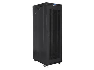 Комуникационен шкаф Lanberg rack cabinet 19' free-standing 42U/800x1000 (flat pack) with mesh door lcd black v2