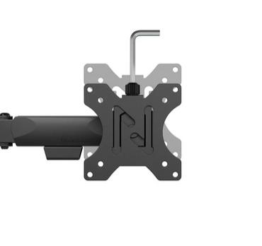 Стойка Neomounts Nero Double Flat Screen Desk Mount  (phone holder+Quick-fix clamp/grommet)