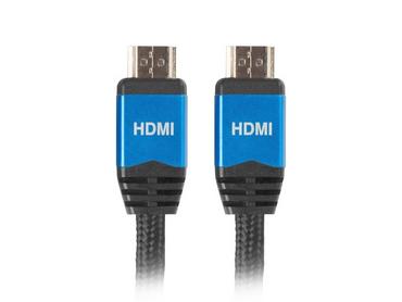 Кабел Lanberg HDMI M/M V2.0 cable 3m CU, black premium