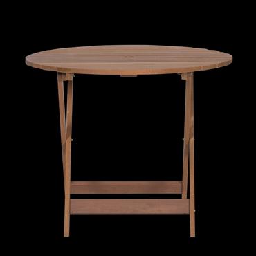 Сгъваема градинска маса ЛЮСИ- материал тропическо дърво