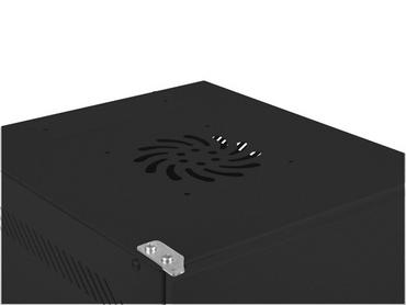 Комуникационен шкаф Lanberg rack cabinet 10' wall-mount 6U / 280x310 for self-assembly with metal door (flat pack), black