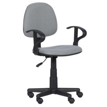 Детски стол ЛИЛИ - сива дамаска, снимка отпред