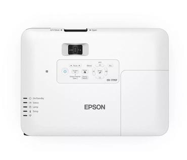 Мултимедиен проектор Epson EB-1795F, 3LCD, Ultra mobile, Full HD 1080p, 1920 x 1080, 16:9, 3 200 lumen, 10 000 : 1, VGA, HDMI, NFC, Wireless LAN, 1.83 kg, Carrying Case, 0 months/8 000h, lamp: 60 months/1 000h