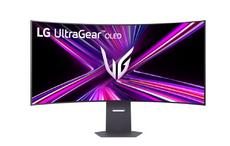 Монитор LG 45GX950A-B, 44.5' UltraGear curved 21:9, 0.03ms, Dual QHD 5K (5120x1440), WUHD 165Hz/ WFHD Dual Mode 330Hz, USB Type-C, 275 cd/m2, 1500000:1, NVIDIA G-Sync, AMD FreeSYnc, USB Type-C 90W, HDR 400, HDMI, DisplayPort, Speacer, DTS, LG Switch, Tilt
