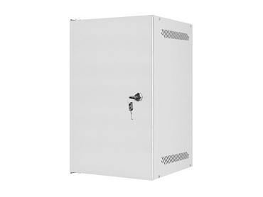Комуникационен шкаф Lanberg rack cabinet 10' wall-mount 9U / 280x310 self-assembly flat pack with metal door, grey