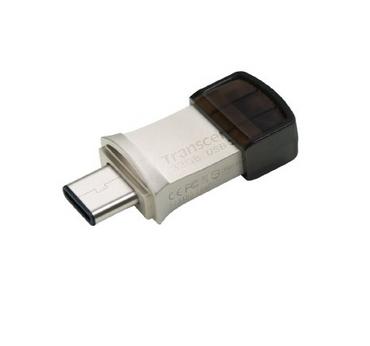 Памет Transcend 32GB JETFLASH 890S, USB 3.1 Type C, Silver Plating