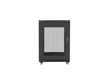 Комуникационен шкаф Lanberg rack cabinet 19' free-standing 15U/600x800 (flat pack) with mesh door black