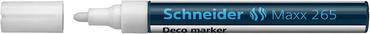 Маркер тебешир Schneider Maxx 265 бял с отворена капачка