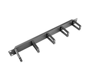 Аксесоар Lanberg 19' cable management panel w. 5 plastic holders 1U - type b, black
