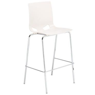 Бар стол ФОНДО ХОКЕР- бял цвят