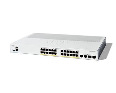 Комутатор Cisco Catalyst 1300 24-port GE, PoE, 4x1G SFP