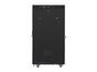 Комуникационен шкаф Lanberg rack cabinet 19' free-standing 27U/800x1000 (flat pack) with glass door lcd black v2
