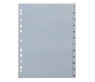 Разделител 1-12 PP сив