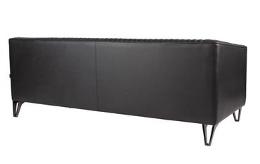 Диван триместен РЕСЕН LMA 03 - сниман в гръб, черен цвят