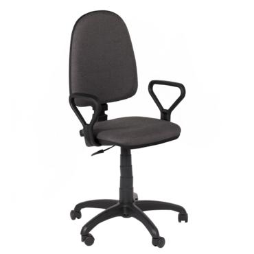 Работен стол ПРЕСТИЖ- снимка отпред, сив