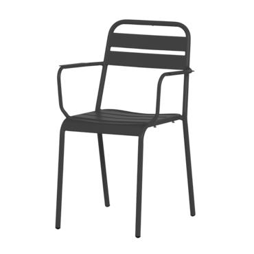 Градински стол ЛУНОРА-снимка отпред, метален